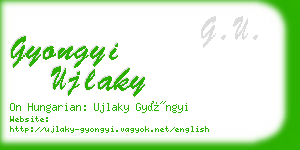 gyongyi ujlaky business card